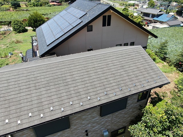 甲州市　屋根塗装工事